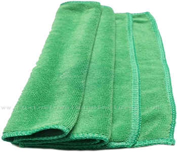 China Bulk Wholesale best glass cleaning towels Supplier Custom Green Microfiber Fast Dry Mirror Wiping Towel Cloth Producer
